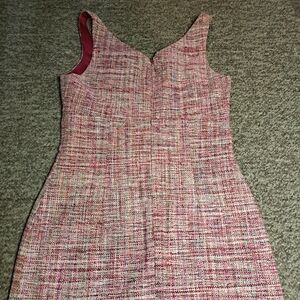 Sandra Angelozzi Elegant Pink Tweed Mini Dress